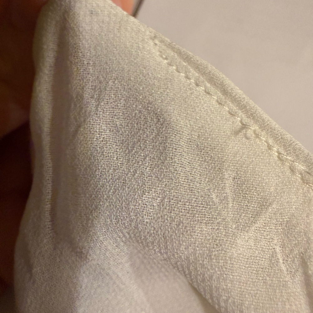 WHBM Sleeveless V-Neck Embellished Cami – Ecru Beaded Floral, Size M - Picture 11 of 14